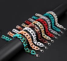 Candy Neon Color Acrylic Chain Bracelet For Women 2024 - buy cheap