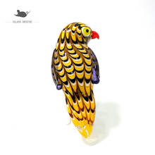 Miniature Handmade Glass Owl Figurine Creative Cute Vivid Bird Animal Craft Ornaments Holiday New Year Gifts For Kids Room Decor 2024 - buy cheap