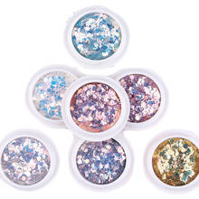 10G/JAR Acrylic Nail Glitter Flake Mix Size Holographic Glitter Powder Sequins For Eyeshadow Phone Case Lipgloss Chunky Nail Art 2024 - buy cheap