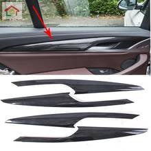 Car-styling ABS Inner Carbon Door Armrest Stripe Cover Trim 4PCS For BMW X3 G01 2018 2019 2024 - buy cheap