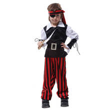 Fantasia de pirata garotos com um olho, para crianças, para festa, carnaval, cosplay, halloween 2024 - compre barato