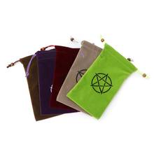 Velvet Pentagrams Tarots Bag Board Game Card Embroidery Drawstring Package Dropshipping 2024 - buy cheap