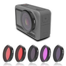 Kit de filtros para câmera osmo, para modelos uv cpl nd 8 16 32 64, vermelho, rosa, osmo acessórios da câmera esportiva de ação 2024 - compre barato