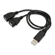 Universal USB 2.0 Male To Dual USB Female Jack Splitter 2 Port USB Hub Data Cable Adapter Cord For Laptop Computer 2024 - buy cheap