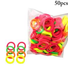 50Pcs/Set Solid Color Hair Ropes Seamless Hair Tie Hair Band Elastic Ponytail Holder For Women Ladies Girls Hair Accessories 2024 - buy cheap