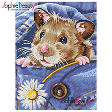 Sophie Beauty Diamond Painting Cross Stitch Square/Round Handcraft Embroidery Cute Mouse Rhinestone Mosaic Home Decro 197042 2024 - buy cheap