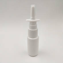 250 set/lote 20ml HDPE de plástico blanco botella de Spray Nasal vacía nariz botella de spray con 18/410 Nasal Oral accesorios de la bomba 2024 - compra barato