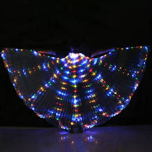 Butterfly Belly Dance LED Isis Wings Stage Performance Props Wing Dancewear Butterfly LED Wings Without Adjustable Sticks Bag 2024 - buy cheap