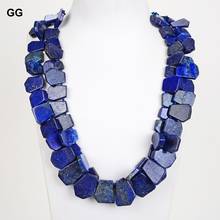 GuaiGuai-joyería impresionante Lapislázuli azul Natural collar de cristal azul para las mujeres dama joyería 2024 - compra barato