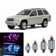 10pcs White Ice Blue Canbus LED Lamp Car Bulbs Interior Package Kit for 1999-2003 2004 Jeep Grand Cherokee Dome Trunk Light Bulb 2024 - buy cheap