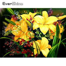 EverShine 5D Flowers Diamond Painting Full Square Diamond Mosaic Lily Picture Of Rhinestones Bead Embroidery Cross Stitch Kit 2024 - buy cheap