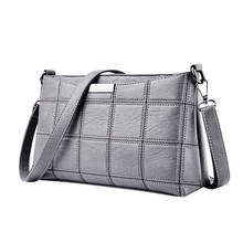 Women Messenger Bags Handbag Leather Plaid Crossbody Bag Versatile Purse Small Square Shoulder Bag Sac A Main Femme #LL 2024 - buy cheap