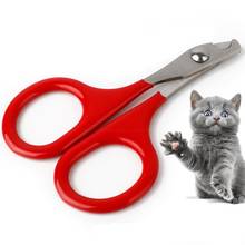 Tijeras de acero inoxidable para uñas de mascotas, herramienta profesional para el cuidado y la limpieza de las garras de los cachorros, cortador de dedos de gato 2024 - compra barato