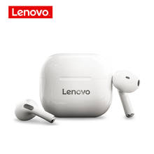 Lenovo-auriculares inalámbricos LP40 con TWS, cascos con Bluetooth, estéreo, graves, Control táctil, para videojuegos, con micrófono, para Android e IOS 2024 - compra barato