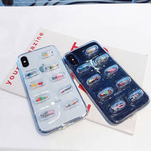 Модный прозрачный чехол для iphone 12 mini 11Pro Max 7 8Plus с 3D таблетками для iphone XR XS Max 2024 - купить недорого