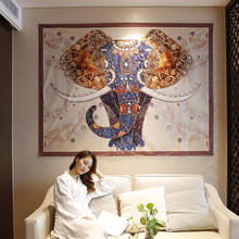 Tamanho grande decoração mandala tapeçaria parede pendurado elefante hippie jogar boêmio dormitório colcha cortina de pano de mesa 2024 - compre barato