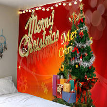 Weltexhome tapeçaria de parede árvore de natal, decoração para casa, presente de natal, decoração plus size 2024 - compre barato