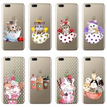 For One Plus 7 7 Pro 6 6T 5 5T 3 3T Case Silicone Cup Cat Kawaii Cute Back Cover For OnePlus 7 7 Pro 6 6T 5 5T 3 3T Phone Case 2024 - buy cheap