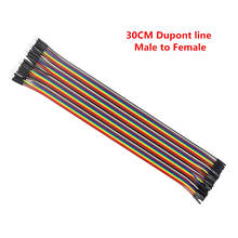 30CM/40Pcs Dupont Line Male TO Female Electronic Jumper Wire Dupont Cable Copper Male TO Female Jumper Wire For Arduino DIY Kit 2024 - buy cheap