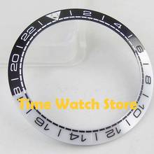 Luxury 38mm white mark black and white ceramic bezel insert for 40mm men's watches GMT 2024 - buy cheap