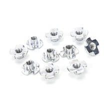 10PCS/lot M4 M5 M6 M8 M10 Threaded Insert Nut Furniture Nuts For Wood Hex Socket Screw Flanged Barbed Zinc 2024 - buy cheap