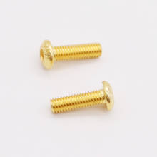 M3 GoldenElectroplate 12.9 Grade Alloy Steel Allen Hex Socket Button Head Screw Bolt ISO7380 M4 Golden 2024 - buy cheap