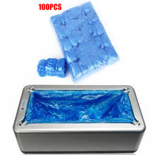 100pcs PE Blue T-type Single Use Shoe Cover Machine Convenient Covers Bags Waterproof PE Practical Shoe Cover 2024 - buy cheap