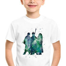 Футболка с милым мультяшным графическим принтом, летняя новая модная детская футболка с коротким рукавом для мальчиков и девочек, повседневные топы в стиле Харадзюку, футболка 2024 - купить недорого