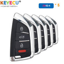 KEYECU-llave de coche inteligente KD, ZB02-4 Universal remoto, 4 botones, para KD-X2 KD900 Mini KD, compatible con más de 2000 modelos, 5 unids/lote 2024 - compra barato