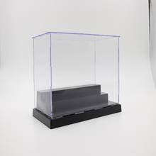 Transparent Display Case with Balck Base for Figures Model Display Collectibles 2024 - buy cheap