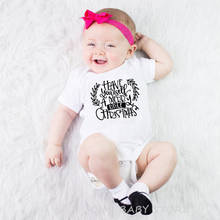 Infant Newborn Baby Girls Boys Merry Christmas Letter Print Romper Jumpsuit Outfit Cotton Babe Christmas Clothes 2024 - buy cheap