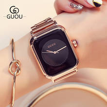 Relojes con esfera grande para mujer, pulsera de acero con diseño creativo de marca de lujo, novedad de 2021 2024 - compra barato