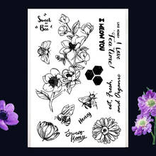 11*16CM Mangnolia Transparent Clear Stamps Silicone Seals Roller Stamp Christmas DIY Scrapbooking Photo Album/Card Making 2024 - buy cheap