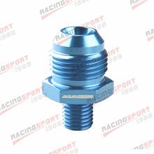 Aluminum Male -10 AN 10AN AN10 Flare To M12x1.5 Metric Straight Fitting Blue 2024 - buy cheap