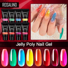 ROSALIND Wholesale Poly Nail Gel Quick Building Acrylic Color Jelly Gel Finger Extension UV Camouflage Fast BuilderPoly Nail Gel 2024 - buy cheap