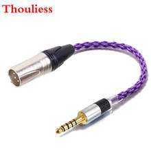 Thouliess-adaptador de áudio equilibrado macho para 4 pinos, xlr, conector equilibrado, 4.4mm, adaptador de cabos 2024 - compre barato
