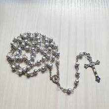 Qtigo-collar de acrílico con forma de cruz para hombre y mujer, joyería religiosa, para rezar 2024 - compra barato
