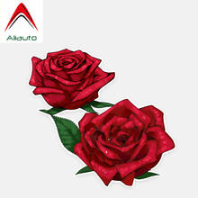 Aliauto moda adesivos de carro rosas flores decoração colorida capa scratch pvc decalque para volvo honda civic mitsubishi kia, 11cm * 10cm 2024 - compre barato