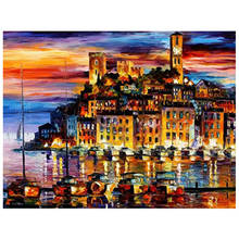 Needlework diy Diamond Painting Abstract house landscape 5d Diamond Embroidery Square Drill Rhinestone Mosaic Picture 2024 - buy cheap