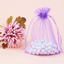 100pcs 15x10cm Organza Gift Bags with Drawstring Assorted Color Jewelry Pouches Wedding Party Christmas Favor Gift Bags 2024 - buy cheap