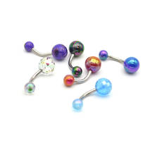 Piercing para el ombligo, joyería para el cuerpo, 14G 2024 - compra barato