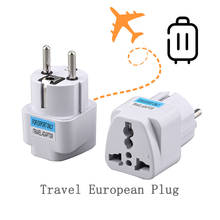 Universal EU Plug Adapter International AU UK US To EU Euro KR Travel Adapter Electrical Plug Converter Power Socket Wholesale 2024 - buy cheap