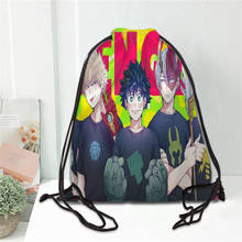 Hot My Hero Academia Printed backpack drawstring bag satin soft shoe bags to school custom Logo bags for women 2024 - buy cheap