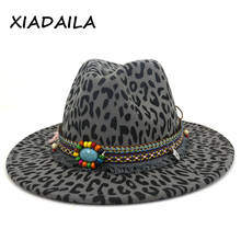 2020 winter fedora hats for women fashion Panama Hat with Belt Buckle Jazz Trilby Cap Party Formal Top for men Hat 2024 - buy cheap