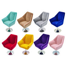 1/12 Dolls House Chair Flocking Armchair Miniature Living Room Furniture 2024 - buy cheap