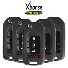 Keyecu 5x xkho04en (versão em inglês) xhorse para honda estilo 3 + 1 4 botão vvdi chave chave vvdi2 fio remoto chave 2024 - compre barato