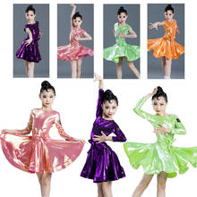 Latin Dance Dress For Girls kinds cha cha Tango Ballroom Dancing Dress Competition Costumes Kids Practice High-end dance skirt 2024 - buy cheap