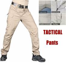 Pantalones Cargo de camuflaje para hombre, pantalón militar elástico con múltiples bolsillos, para correr al aire libre, de talla grande, novedad 2024 - compra barato