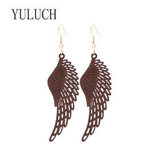 YULUCH Personality wood wings pendant earrings woman art carved wooden jewelry birthday present all-match girl earring party 2024 - buy cheap