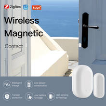 Sistema de alarme inteligente para porta de janela zigbee, detector smartlife, app tuya, casa inteligente, com alexa, google home, com gateway 2024 - compre barato